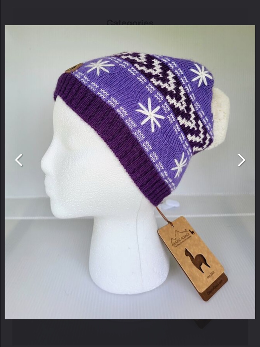Classic Alpaca Purple Hat/Beanie